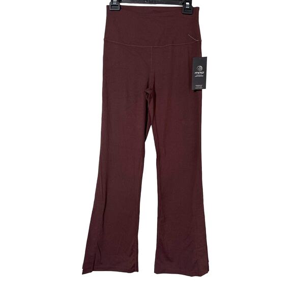 MPG Womens Yoga Vital High-Rise Boot Cut Leggings Side Slit Brown Size Medium - Picture 2 of 8